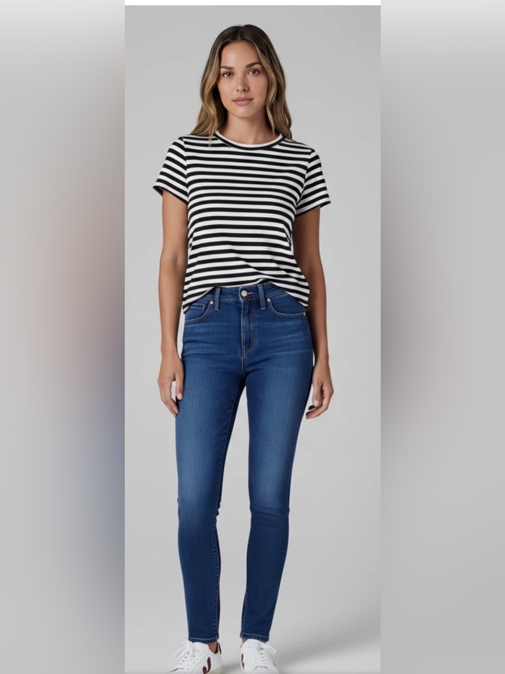 Madewell 9” Mid Rise Skinny Jeans Patty Wash   Size: 25